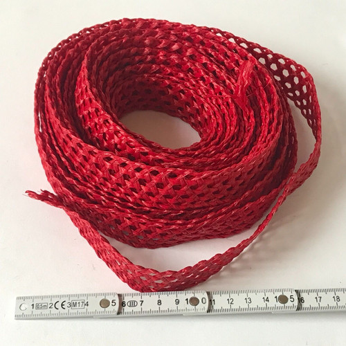 Bast strohborte rot 3 - bast-, cm