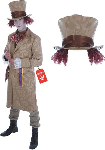 Braunes hutmacher kostüm für - hutmacher,