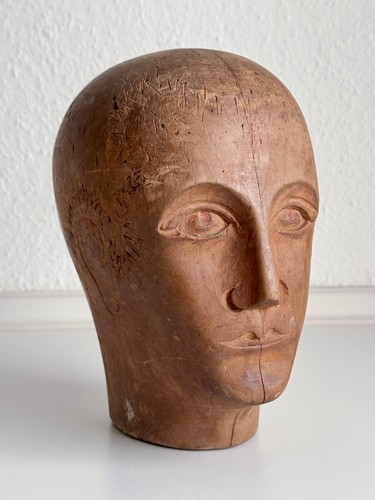Art deco holzkopf modistenkopf - holzkopf,